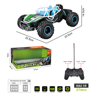 Véhicule de course tout-terrain RC BGL 27 MHz à 4 canaux avec lumières LED, électrique, portée de 15 m, prêt à l'emploi