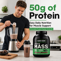 Proteína para Aumentar Masa Muscular OEM ODM, 5 LB, Sabor Chocolate, Marca Privada, Fórmula Personalizada, Alto Contenido Calórico, Fabricante Mayorista