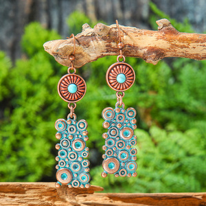 Bohemian Tassel <b>Drop</b> Earrings Alloy Antique <b>Bronze</b> Plated Women's Party Jewelry 2025 - Product Image 2