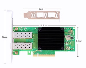 การ์ดเชื่อมต่อเครือข่าย Mellanox MCX4121A-XCAT แบบสองพอร์ต SFP28 เชื่อมต่อ X-4 Lx EN PCIe 3.0 X8 อะแดปเตอร์เครือข่ายอีเธอร์เน็ต การ์ดสองพอร์ต SFP28 - Product Image 2