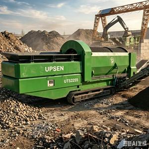 Cribadora Móvil Compacta UTS225 |   Trituradora de Tambor Portátil sobre Orugas para Residuos de Construcción y Lodos Finos - Product Image 3