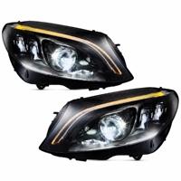 Phares LED à succès pour Mercedes-Benz Classe C W205 2015-2020, projecteur multibeam, feux de croisement et de route, vente en gros usine