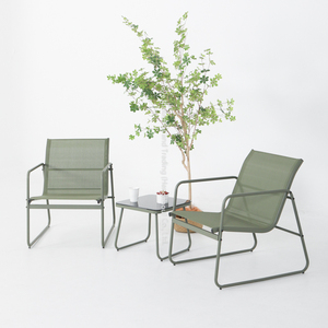 Leisure <b>Cheap</b> Outdoor <b>Table</b> <b>and</b> <b>Chairs</b> 3pcs Furniture Set <b>Garden</b> Patio Set With Coffee <b>Table</b> Courtyard Use - Product Image 1