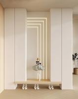 Meuble à chaussures en bois haut de gamme JINGSHUN pour salon, entrée, rangement moderne pour chaussures, 3 étagères réglables, personnalisation