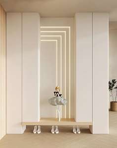 Meuble à chaussures en bois haut de gamme JINGSHUN pour salon, entrée, rangement moderne pour chaussures, 3 étagères réglables, personnalisation - Product Image 3