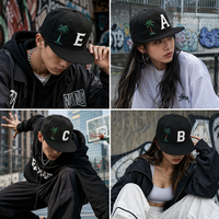Casquette Snapback Ajustée à 6 Panneaux avec Broderie 3D Personnalisée, Visière Plate, 100% Acrylique, pour Sport et Plein Air, Modèle Uni