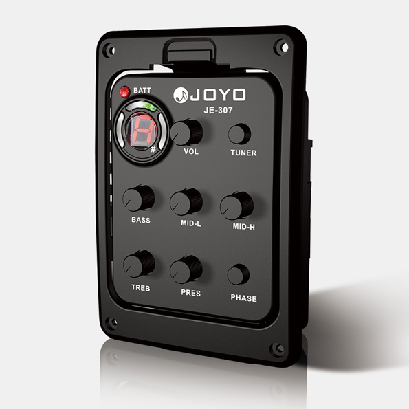 Factory Wholesale JE-307 5-Band EQ 440Hz Guitar Pickup With Tuning Function