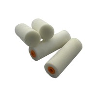 Kit de Rodillo de Espuma para Pintar de 4 Pulgadas con Mango para Rodillo de Pintura