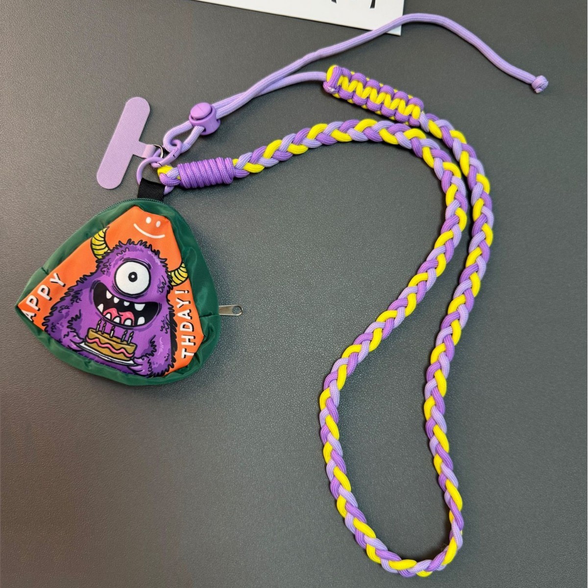 [Wisteria flower demon] coin purse + hanging film