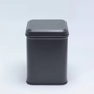 Lata de Té Cuadrada Hermética con Diseño Personalizado, Caja de Embalaje de Grado Alimenticio con Impresión, Latas de Té Metálicas Verdes Cuadradas Vacías y Selladas - Product Image 4