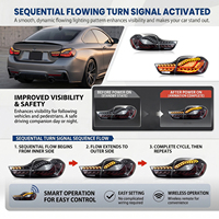 Luces Traseras LED HCMOTIONZ USA Stock 2014-2020 para BMW Serie 4 M4 F32 F82 F33 F36 GTS Estilo OLED Transparente con Secuenciación de Encendido y Niebla