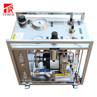 Banc d'essai hydraulique avec pompe de surpression hydrostatique pneumatique Terek 10000 psi