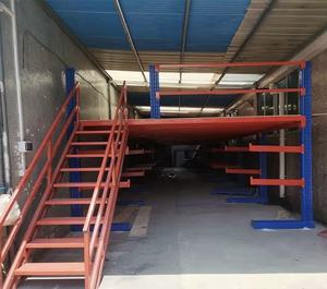 Système d'étagères de mezzanine en acier préfabriqué industriel robuste Q235, revêtement poudré, protection contre la corrosion, 2 à 5 niveaux, en treillis métallique - Product Image 6