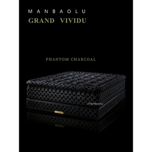 Matelas à ressorts quatre couches King Size Manbolu Grand Vividu Phantom Charcoal pour hôtel, durable - Product Image 1