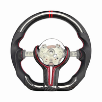Volant en cuir et fibre de carbone pour BMW 320/525/F10/F30/F31/F32/F15/E90/F70/E71/F31/X5/X6/F01/F07/F20/F11/F22/F25/M3/M5/M4M2