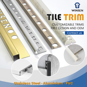 Perfil <span class=keywords><strong>de</strong></span> Aluminio Personalizado para Azulejos, Tira Decorativa Metálica para Pared y Suelo, Perfil <span class=keywords><strong>de</strong></span> Esquina para Bordes <span class=keywords><strong>de</strong></span> Azulejos <span class=keywords><strong>de</strong></span> Aluminio/Acero Inoxidable - Product Image 4