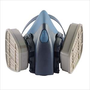 वायु शोधन पुन: प्रयोज्य श्वसन धूल 7502 आधा चेहरा गैस मास्क श्वसन सुरक्षा मास्क - Product Image 1