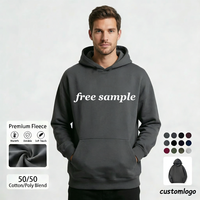 Sweat à capuche personnalisé pour homme, 100% coton, molleton épais de qualité supérieure, coupe oversize, streetwear, logo personnalisé, sweat à capuche à enfiler