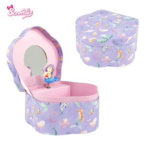 Caja de Música Giratoria Ecológica de Papel, Hecha a Mano, con Espejo Incorporado, Melodía Personalizable, para Recuerdos de Fiesta de Cumpleaños Infantiles, Venta al Por Mayor - Product Image 1