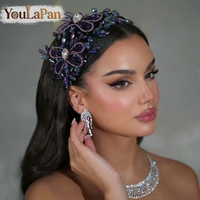YouLaPan Exquis Bandeau pour Femme en Strass Tressé à la Main, Accessoire de Cheveux Creux Tendance pour Mariage, Banquet et Danse YXA131