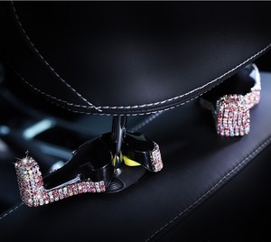 ชุดตกแต่งภายในเพชรหรูหราวัสดุ ABS คริสตัลคุณภาพสูงอุปกรณ์เสริมตะขอที่นั่งแบบซ่อนอเนกประสงค์ - Product Image 4