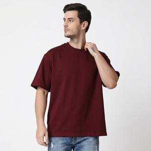 Nouveau T-shirt en tricot surdimensionné pour hommes 2025, T-shirt imprimé décontracté à manches courtes, taille plus, style décontracté - Product Image 1