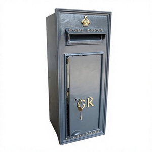 Boîte aux lettres en métal personnalisable avec emblème GR Crown, designs durables faits à la main, pour la décoration de jardin et de ferme - Product Image 1