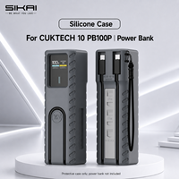Étui de protection en silicone SIKAI pour batterie externe CUKTECH 10 PB100P 10000mAh, résistant aux chocs, anti-rayures, housse de voyage pour l'extérieur