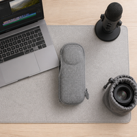 Sac de rangement en cuir personnalisé, portable, durable et protecteur pour caméra d'action Insta 360 en déplacement