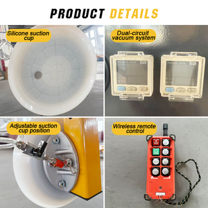 Nuevo elevador de vacío de vidrio eléctrico 3T, dispositivo de elevación de manejo de Panel de hoja de grúa con ventosa de tipo pesado, certificado CE de alta capacidad - Product Image 2
