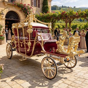 Carroza Real Clásica ZOWN con Diseño de Cuatro Ruedas para Bodas, Turismo y Desfiles en Parques Temáticos - Product Image 1