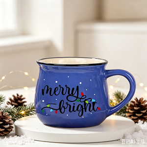 Taza de Cerámica Navideña con Logotipo Personalizado al por Mayor, Estilo Esmaltado, Taza de Café Festiva para Colecciones <span class=keywords><strong>Navideñas</strong></span>, Regalo Promocional, Compra al por Mayor - Product Image 5