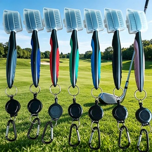 Cepillo Limpiador de Palos de Golf Retráctil con Cepillo para Ranuras de Golf, se Adhiere Fácilmente a la <span class=keywords><strong>Bolsa</strong></span> de Golf - Product Image 1