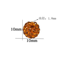 Perles en strass de cristal 10/10 mm, nouveau design, vente chaude, en vrac, en céramique, couleur personnalisée, pour la fabrication de bijoux