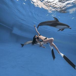 JUNHAIINS Aletas de Hoja de Pesca Submarina de Fibra de Carbono Personalizadas Aletas de Buceo Aletas de Nadar Aletas de Buceo Libres Aletas Largas Rana - Product Image 2