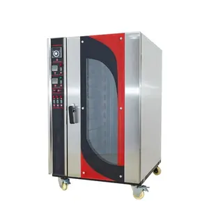 Bakery Machines Industrial 5 Tray Gas Hot Air Convection Oven With Spray