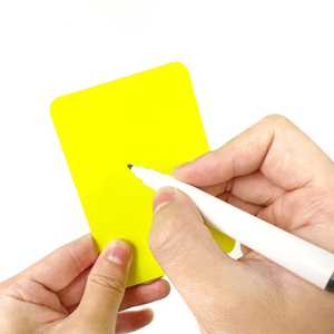 Tarjetas rojas y amarillas de árbitro de PVC de alta calidad al por mayor de fábrica para competiciones de fútbol - Product Image 4