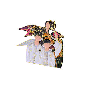 Manufacturer Wholesale Eco-friendly Silver-Plated Enamel Lapel <b>Pins</b> Low-Cost Custom Cartoon Metal Enamel <b>Pins</b> <b>Badges</b> for - Product Image 2