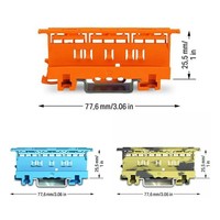 Wagos 221/222/2273/2773/773 Series Bornier Connecteur Rail Fixation Support