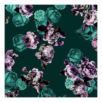 Tissu en crêpe de polyester koshibo de chine, impression numérique de style de conception de saison d'été personnalisée pour robe de mariée