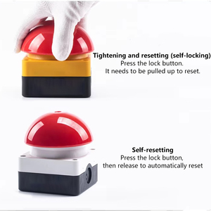 Wholesale Hand Clapping Foot Switch Emergency Stop Start Big Mushroom Head Button Self-locking Reset Limit Switches FAK-R/KC1 FA - Product Image 5