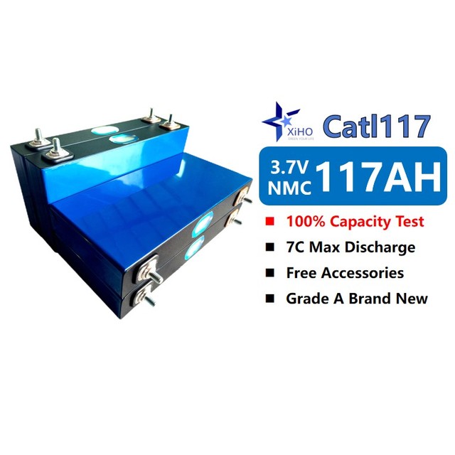 Xiho 3.7V 116Ah NMC Rechargeable Prismatic Lithium Ion Battery Cell CATL EV BMW Car Battery 117AH for Car Shopping