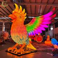Lanterne d'oiseau traditionnelle chinoise SGL179, lanterne d'animal perroquet de grande taille colorée, éclairage de fête