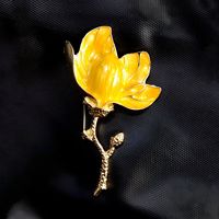 Bros Enamel Vintage Grosir Motif Bunga Barok untuk Dekorasi Gaun Pesta Pernikahan