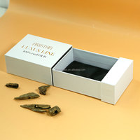 Boîte d'emballage de cadeau de tiroir coulissant avec manchon extractible rigide en papier de carton personnalisé de haute qualité