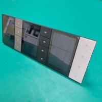 Panel de Control de PC Zigbee de pantalla completa de 3,5 pulgadas, pared de un solo poste, luz atenuadora de cortina de 4 bandas para Smart Home Compatible con Smart Life