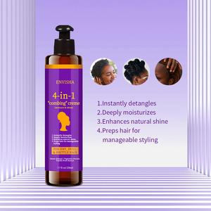 Crème de peignage 4 en 1 organique hydratante et brillante OEM ODM démêlant pour <span class=keywords><strong>cheveux</strong></span> bouclés pour <span class=keywords><strong>cheveux</strong></span> secs et ternes - Product Image 5