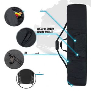 Bolsa de viaje Winterial para esquís dobles con ruedas, compartimentos de almacenamiento y doble acolchado reforzado, perfecta para - Product Image 2
