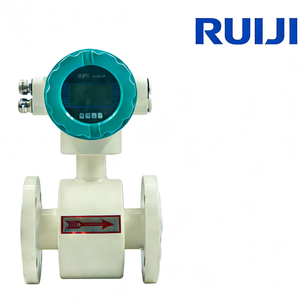 เครื่องวัดการไหลของน้ำแบบแมกนีโต-อิเล็กโทรแมกนีติก 4-20mA พร้อมเอาต์พุต RS485 รองรับ OEM แบบกำหนดเอง เครื่องวัดการไหลของของเหลวพร้อมจอ LCD - Product Image 1