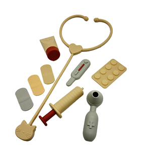 9 piezas al por mayor de silicona juguetes médicos Pretend <span class=keywords><strong>Doctor</strong></span> Toys Set regalo para bebé - Product Image 6